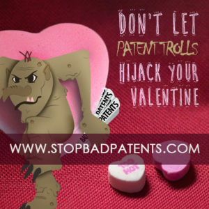 Stop Bad Patents Valentine Header