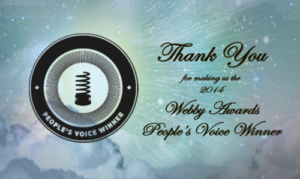 Thank You For Making Us The 2014 Webby Awards People's Voice Winner