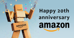 Happy 20th Anniversary Amazon Header