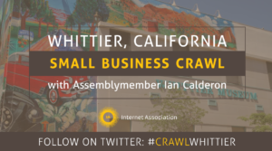 Whittier, California Small Business Crawl Header