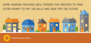 Home sharing provides New Yorkers the freedom to make extra money to pay the bills and save for the future header