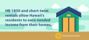 Hb 1850 and short-term rentals allow Hawaii's residents to earn needed income from their own homes header