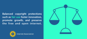 Balanced copyright protections such as fair use foster innovation, promote growth, and preserve the free and open internet. Header