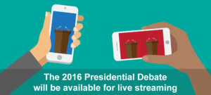 The 2016 Presidential Debate Will Be Available For Live Streaming Header