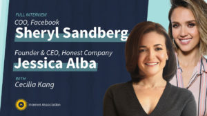 Sheryl Sandberg And Jessica Alba